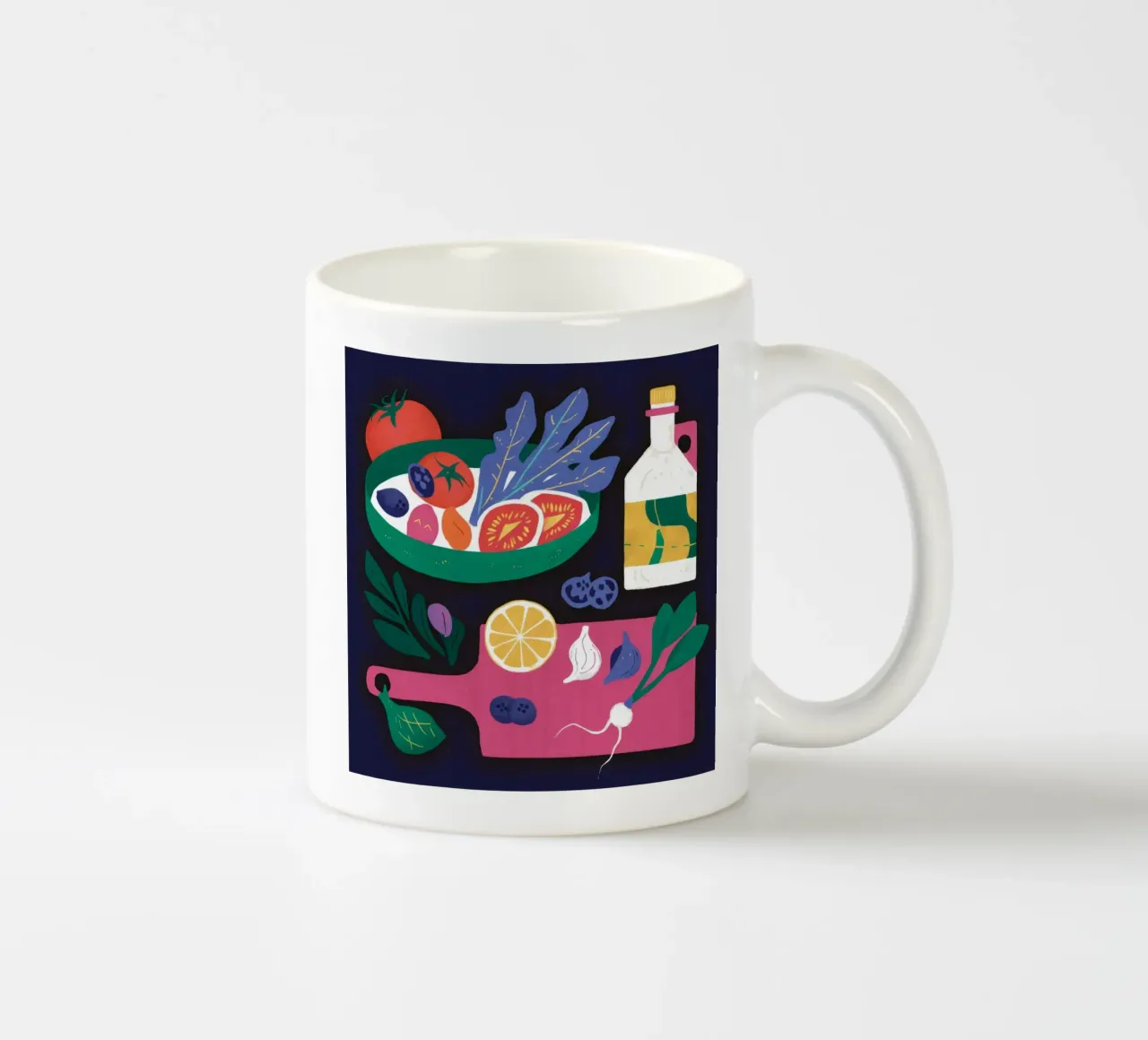 Cena a base di aragosta e vino tazza in ceramica da Muse Artworks