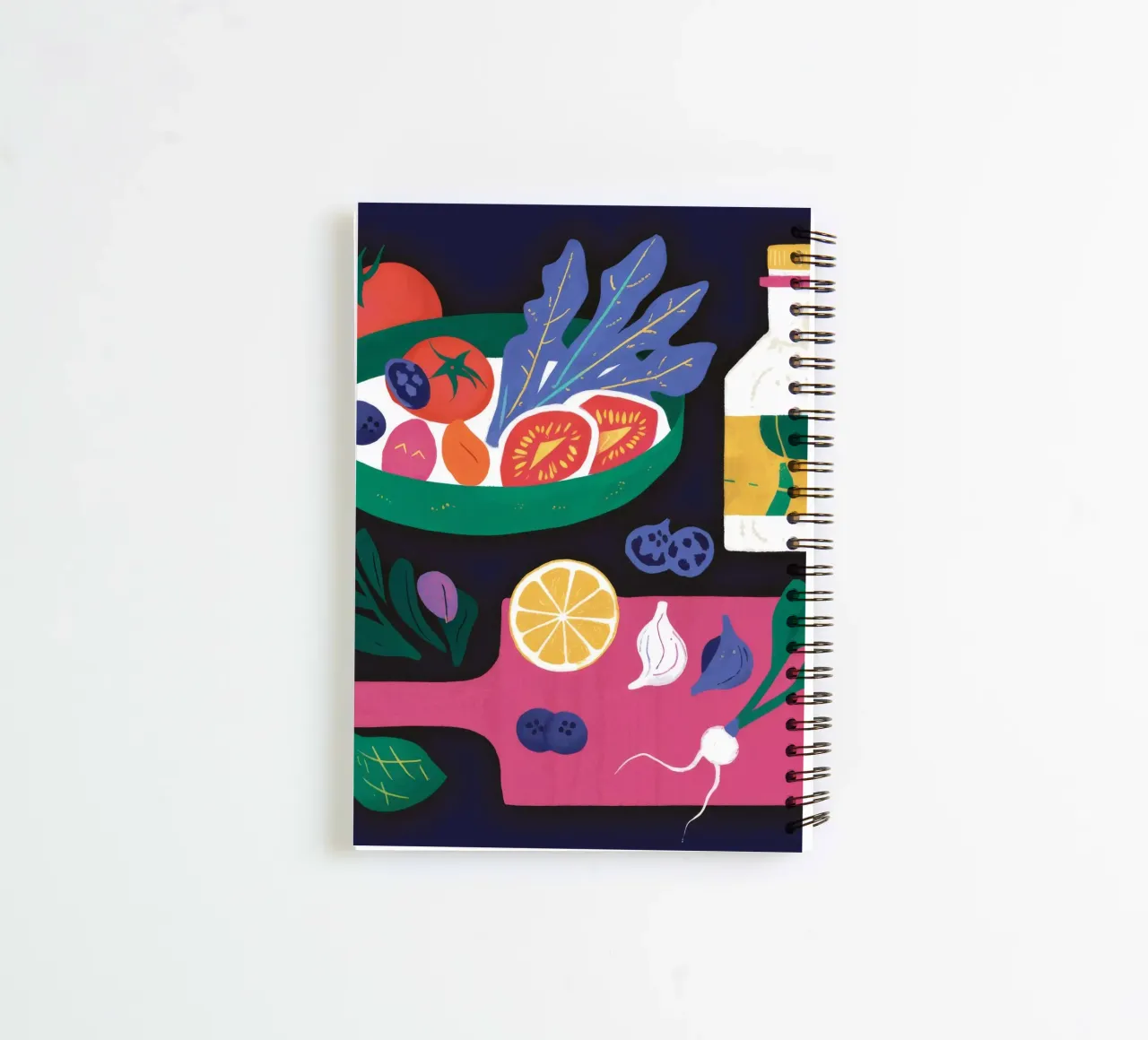 Lobster Wine Dinner spiral notebook by Muse Artworks
