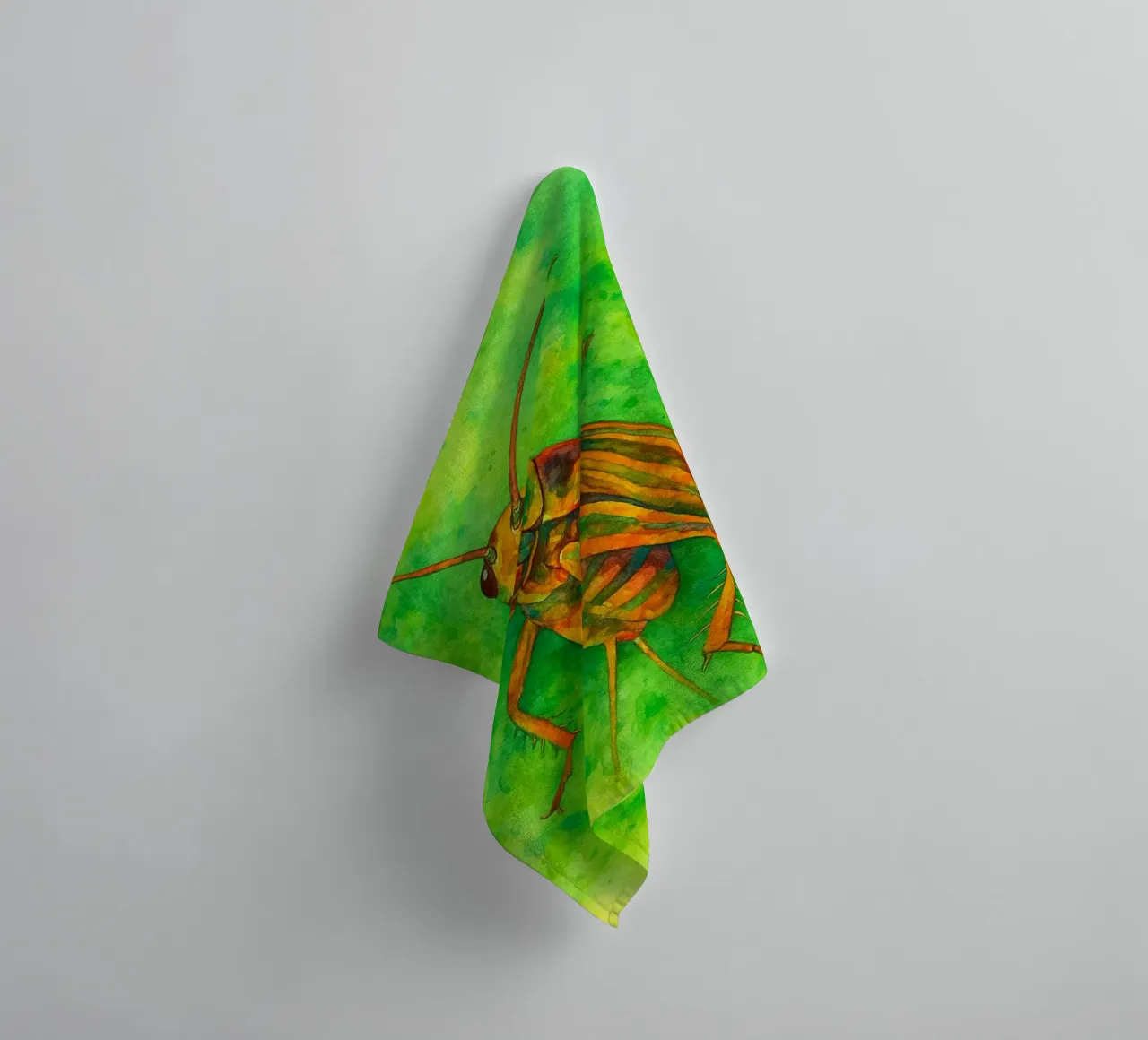 grillo pittura colorata asciugamano da bagno da toegoe