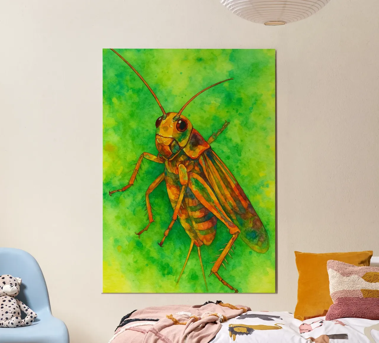 grillo pittura colorata alluminio dibond da toegoe