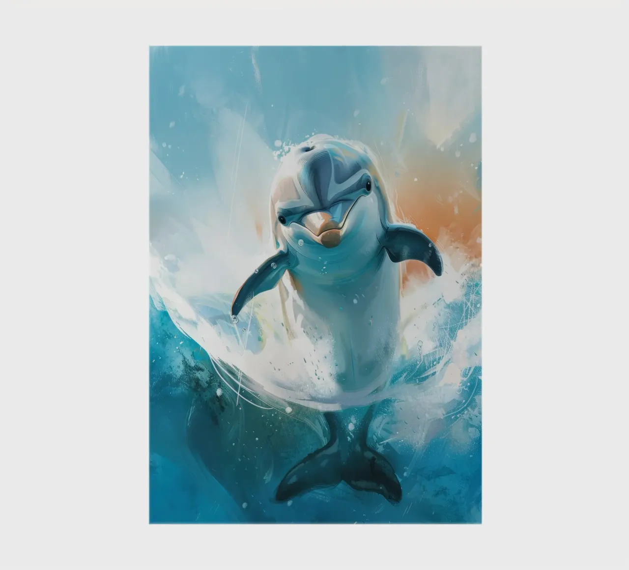 Joyful Leap: The Friendly Bottlenose Dolphin in the Wild notebook by DesignDoodle