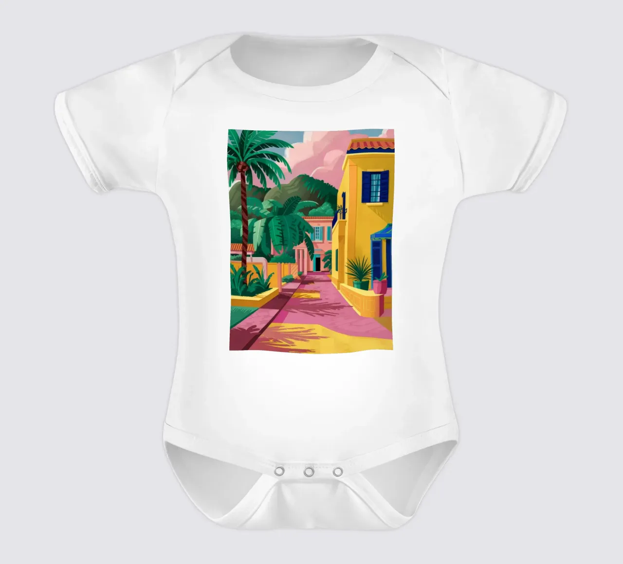 Chemin de la colline jaune body bébé de FadeAura