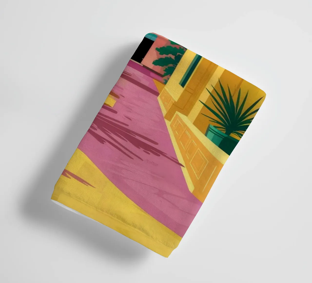 Chemin de la colline jaune serviette de bain de FadeAura