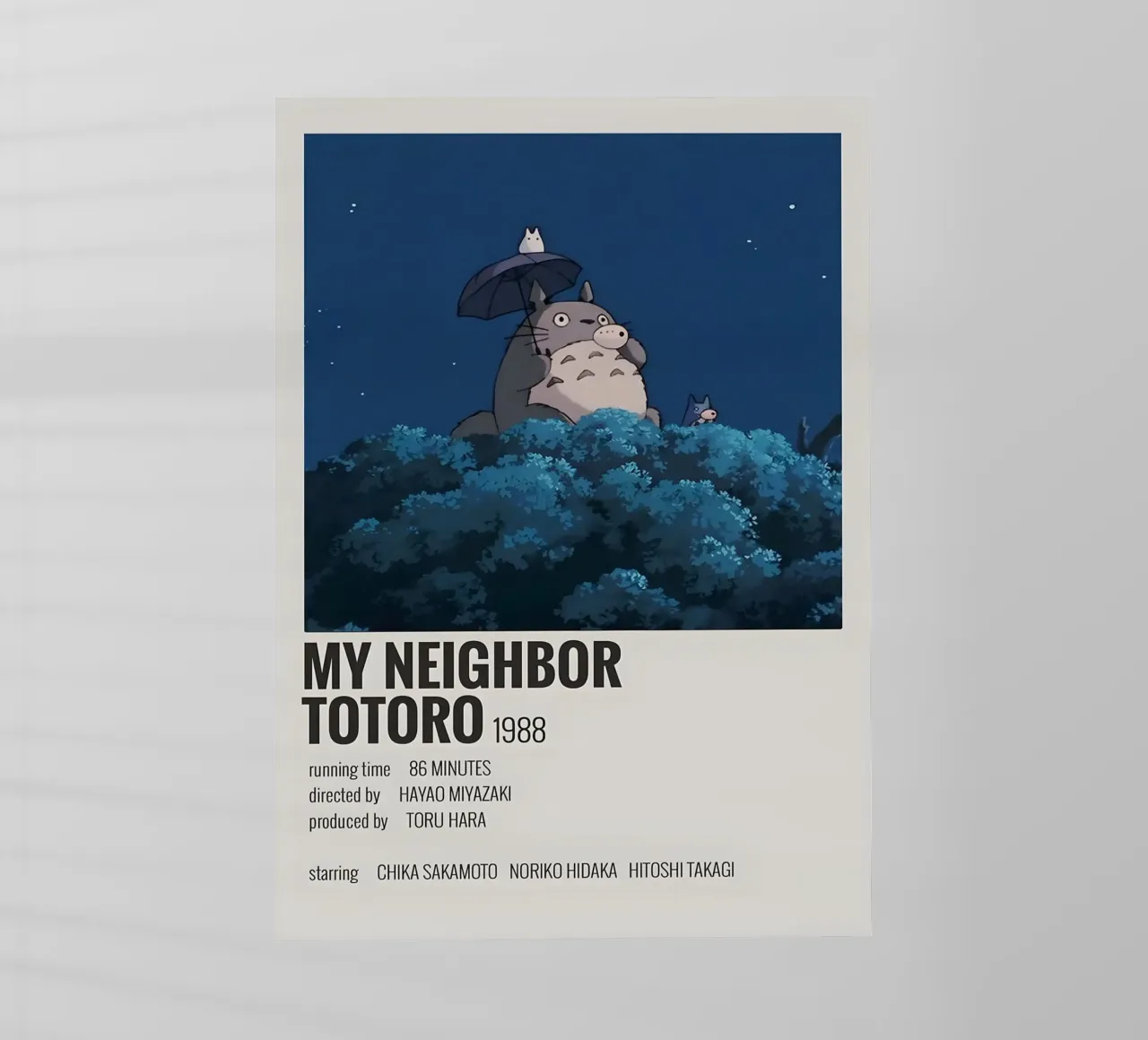 MY NEIGHBOR TOTORO 1988 pellicola backlit da MVFminimalist