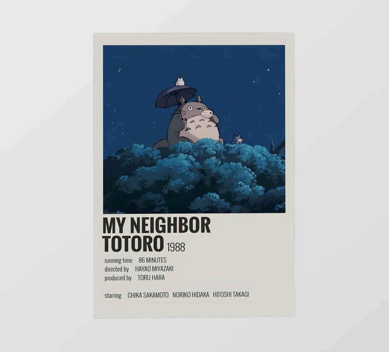 MY NEIGHBOR TOTORO 1988 pellicola backlit da MVFminimalist