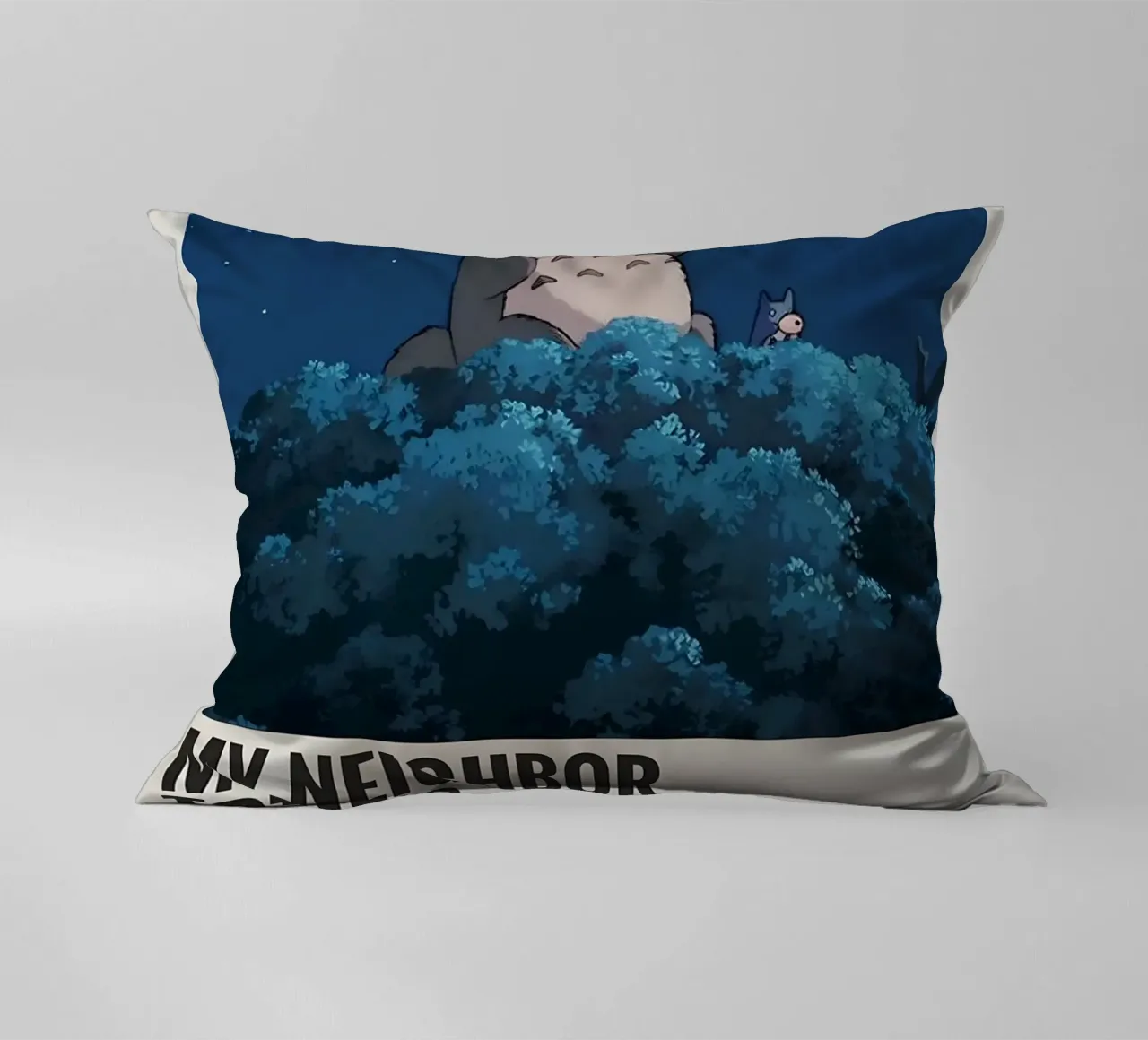 MY NEIGHBOR TOTORO 1988 decorative cushion by MVFminimalist