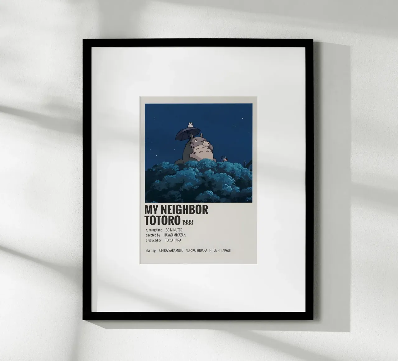 MY NEIGHBOR TOTORO 1988 poster da MVFminimalist