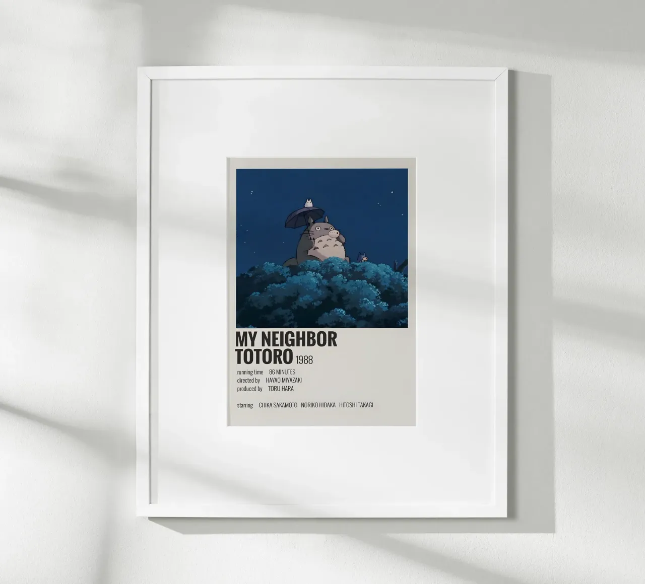 MY NEIGHBOR TOTORO 1988 poster da MVFminimalist