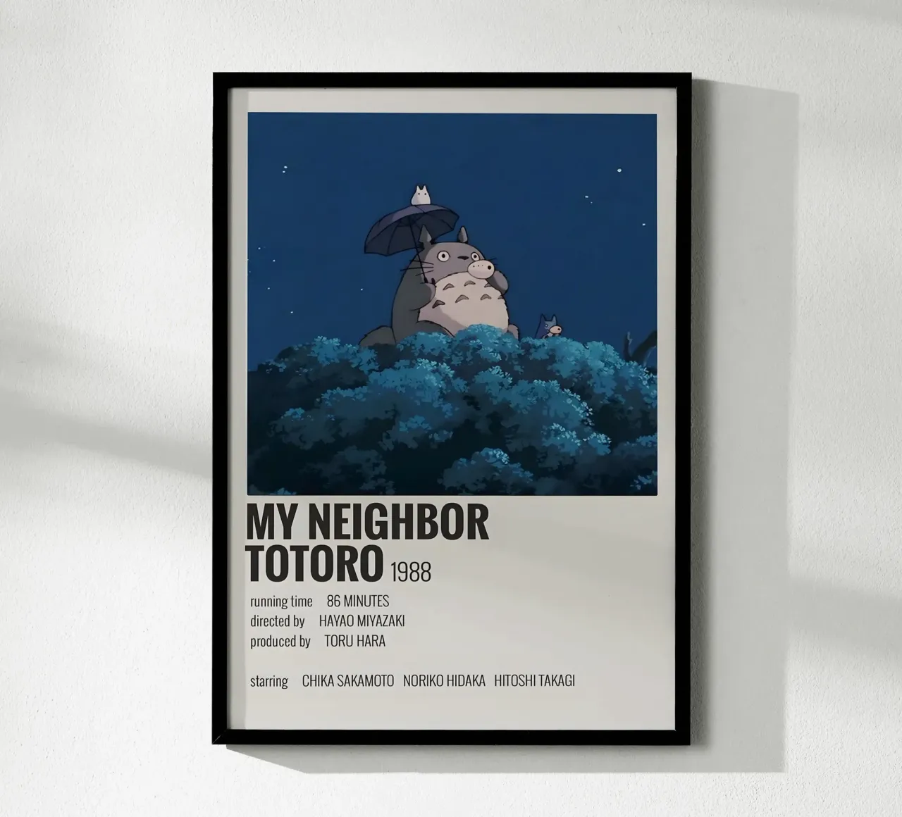 MY NEIGHBOR TOTORO 1988 poster da MVFminimalist