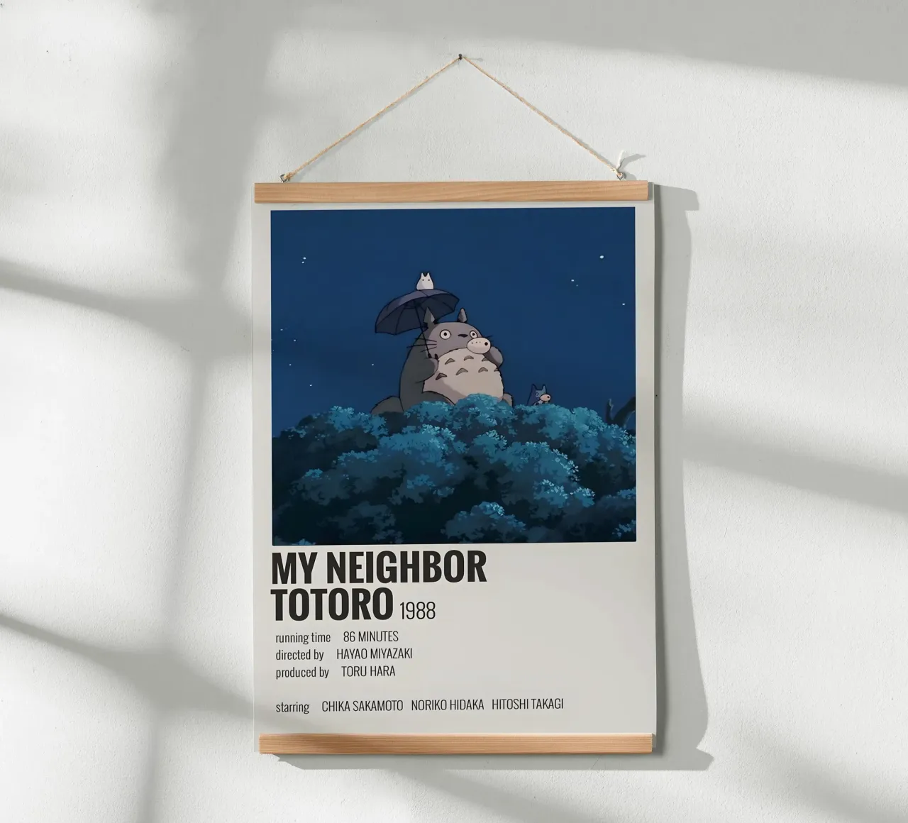 MY NEIGHBOR TOTORO 1988 poster da MVFminimalist