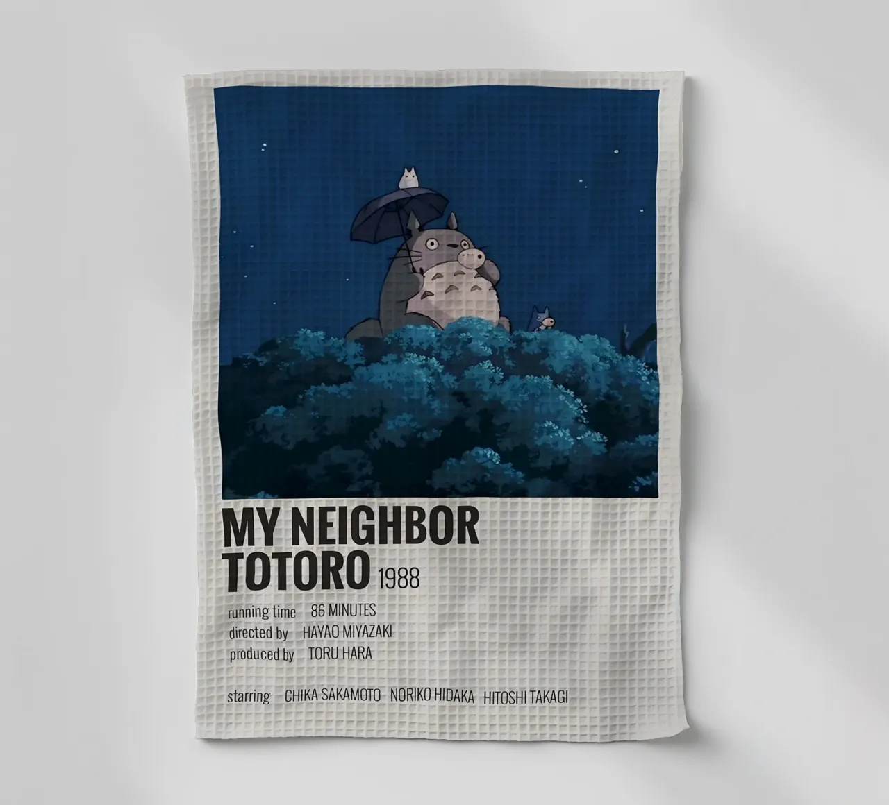MY NEIGHBOR TOTORO 1988 canovaccio da cucina da MVFminimalist