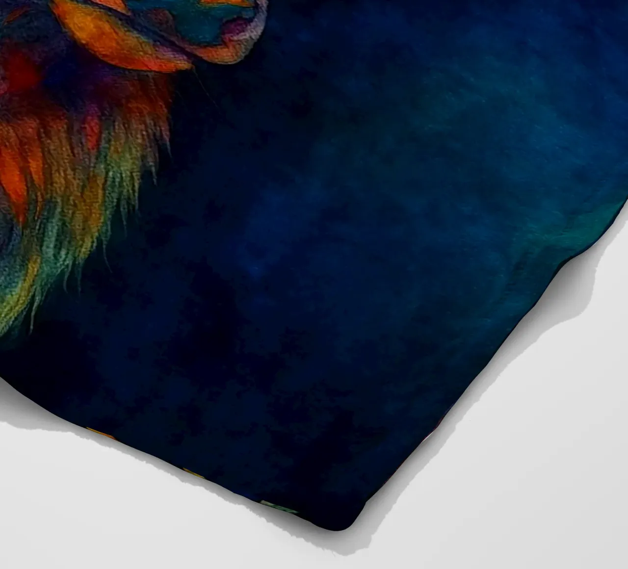 Hirsche bunt gemalt Fleecedecke von toegoe