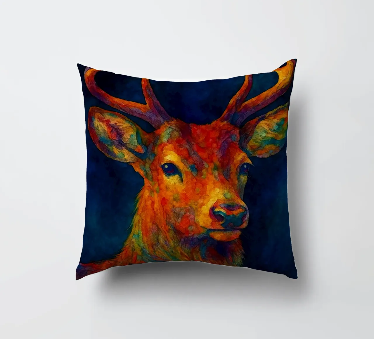 cervo pittura colorfull cuscino da toegoe