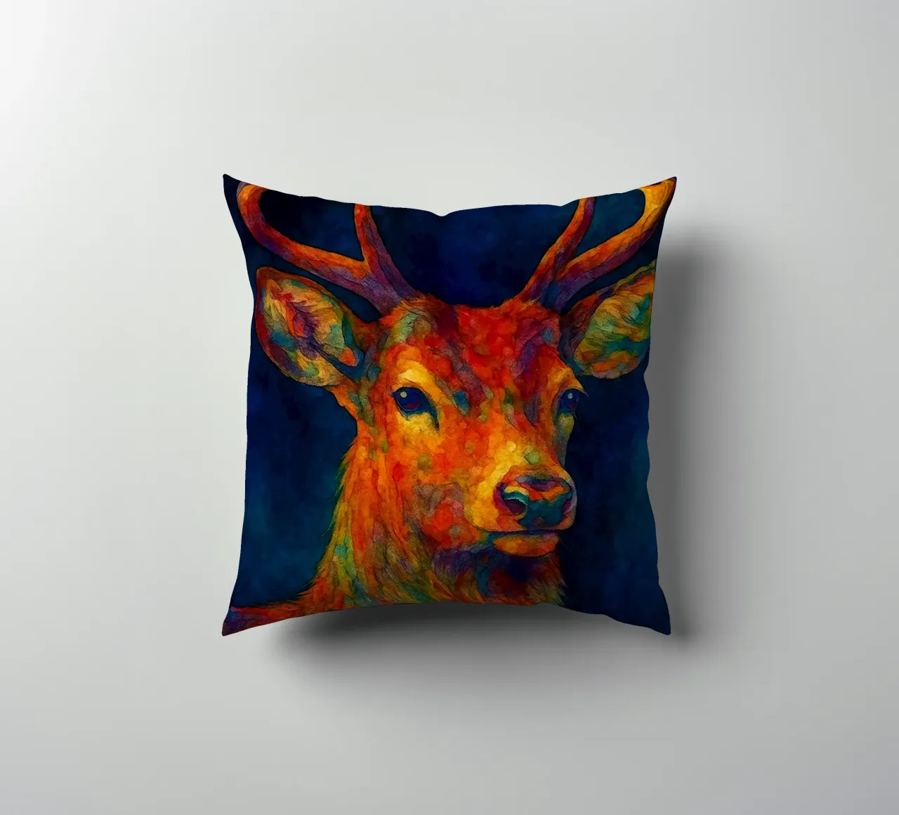 cervo pittura colorfull cuscino da toegoe