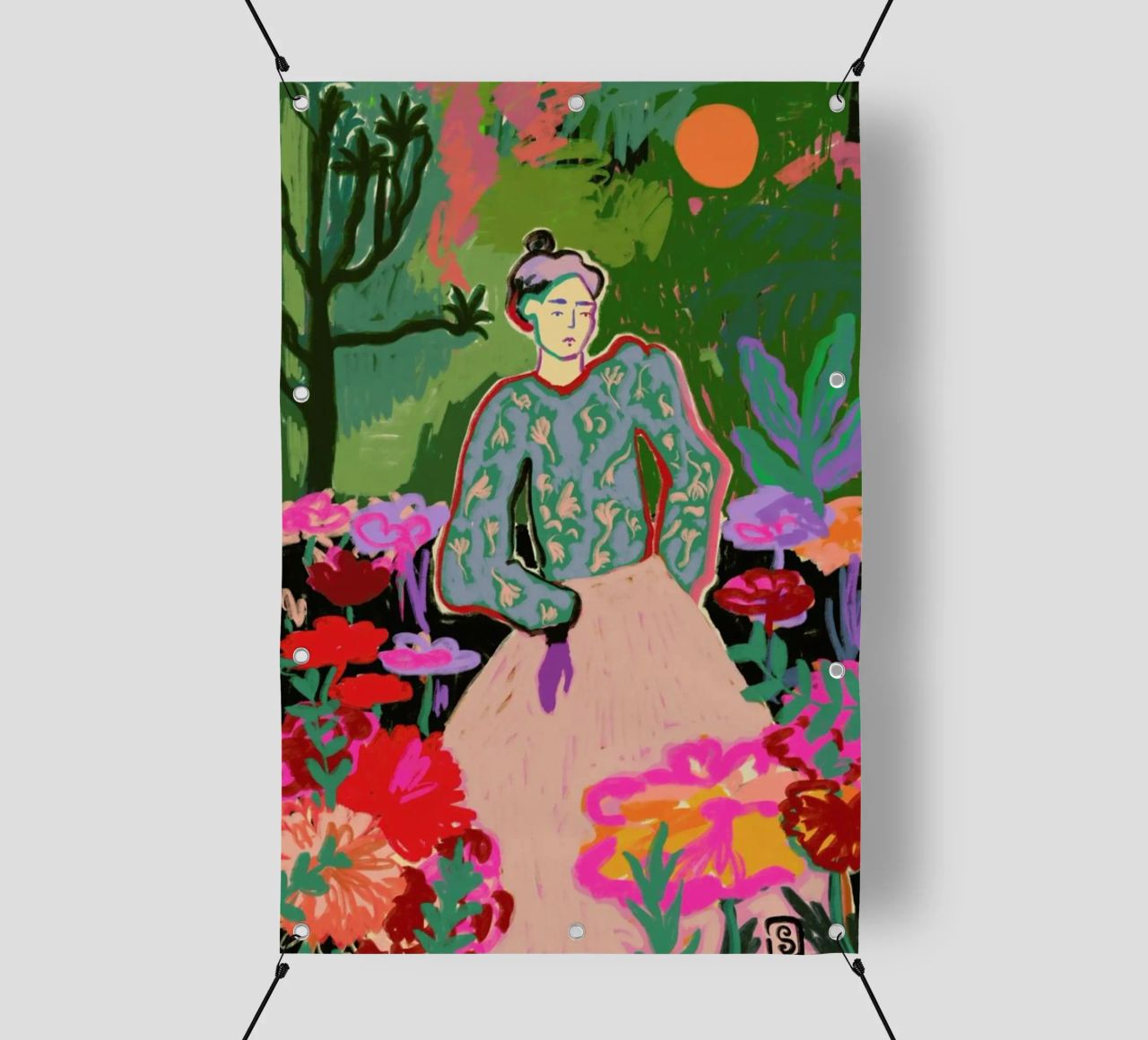 Autumn Walk In The Forest telo in pvc da Sandra Poliakov