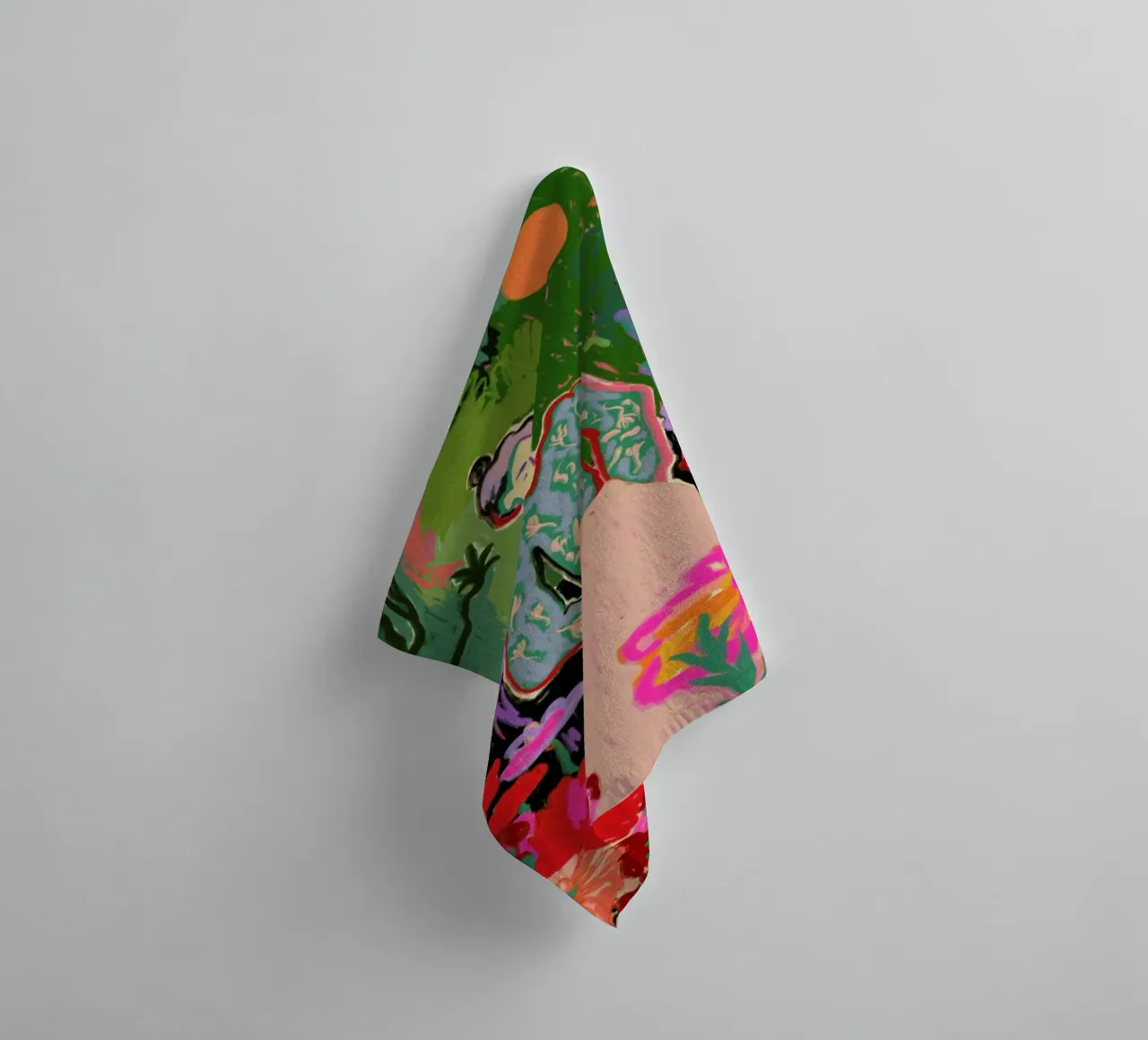 Autumn Walk In The Forest towel by Sandra Poliakov