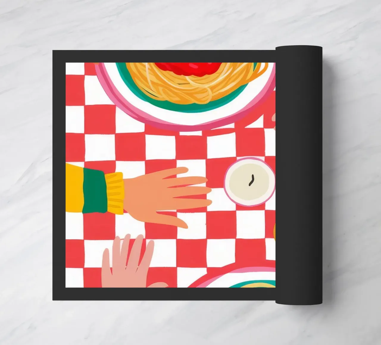 Spaghetti Checkered Table zerbino da Muse Artworks
