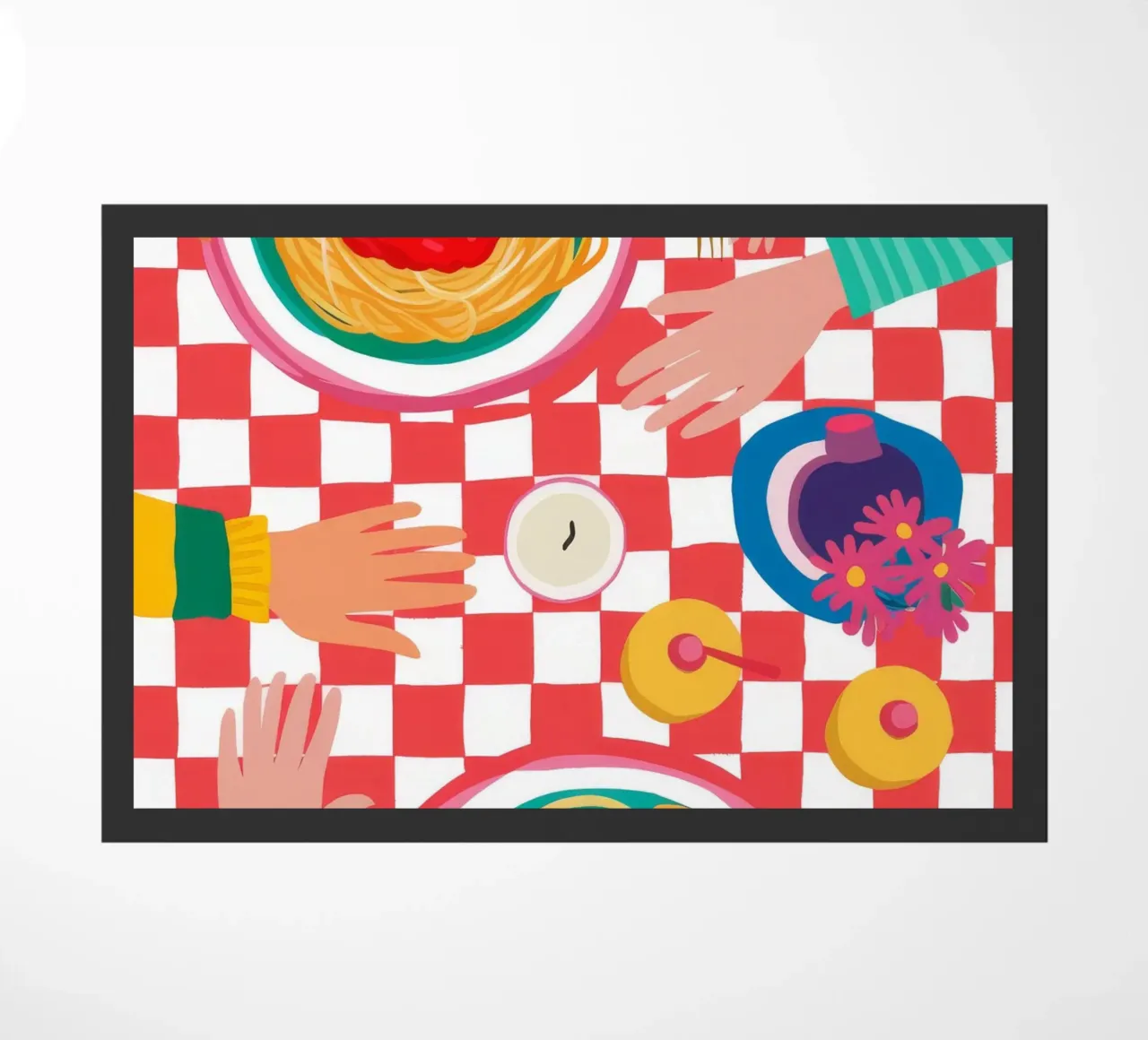 Spaghetti Checkered Table zerbino da Muse Artworks