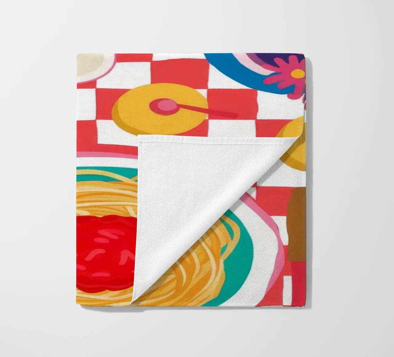 Spaghetti Checkered Table telo mare da Muse Artworks