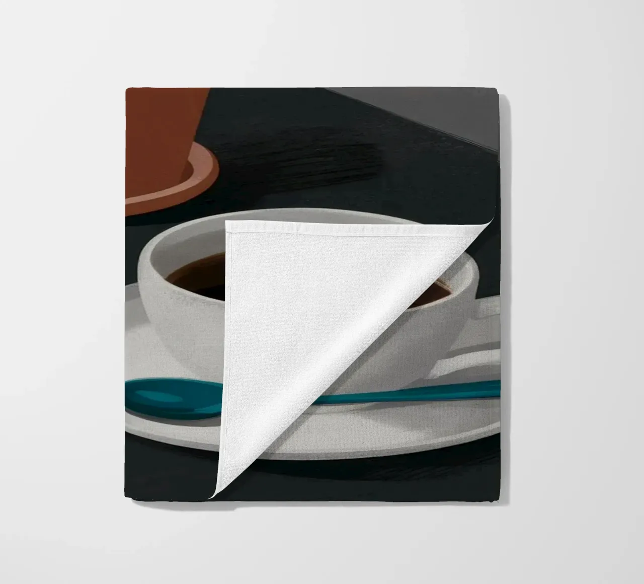 Caffè e Monstera telo mare da FadeAura