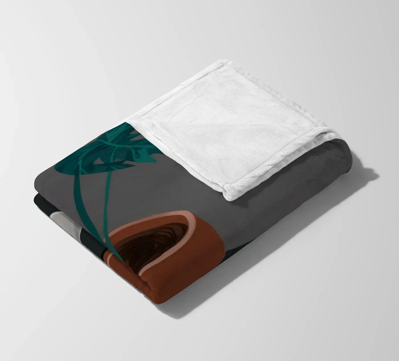 Caffè e Monstera coperta in pile da FadeAura