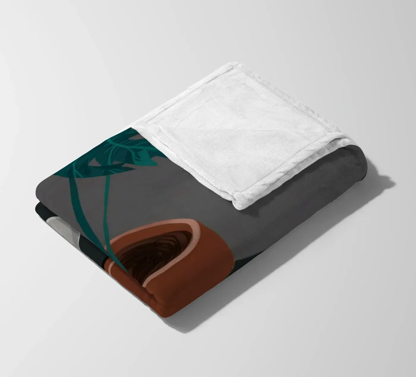 Caffè e Monstera coperta in pile da FadeAura