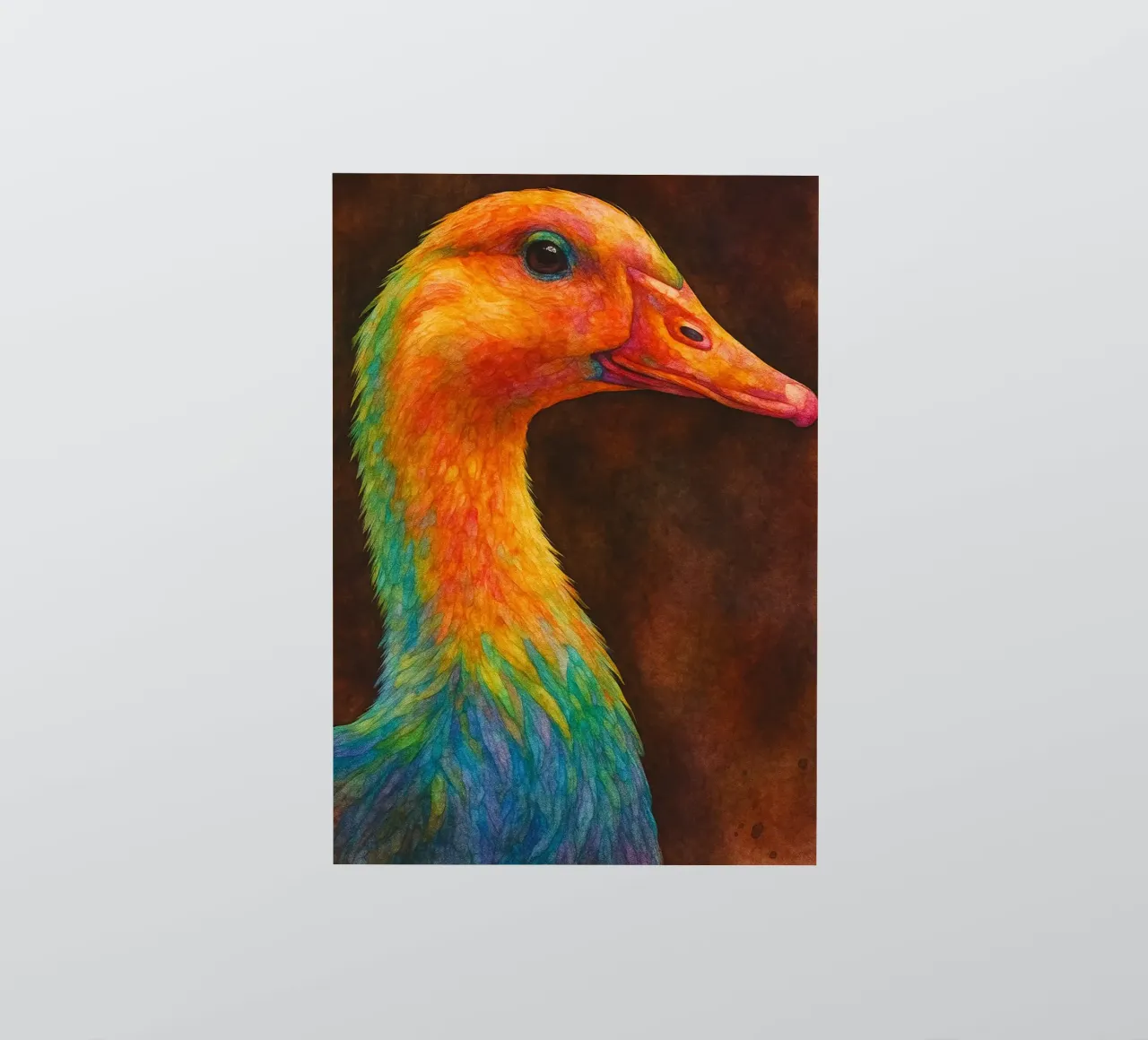 duck colorfull painting sticker by toegoe