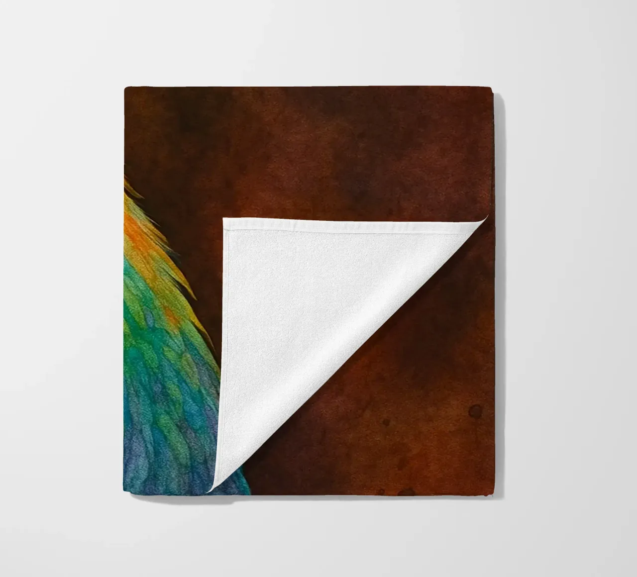anatra pittura colorata telo mare da toegoe