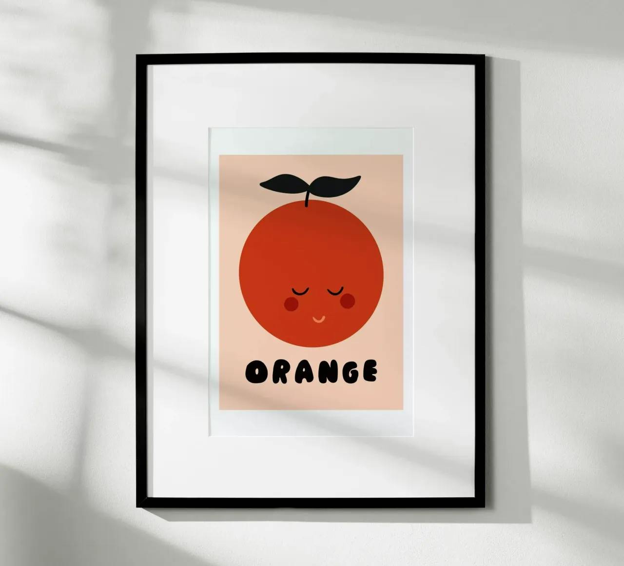 Orange poster da Mottos by Sinan Saydik