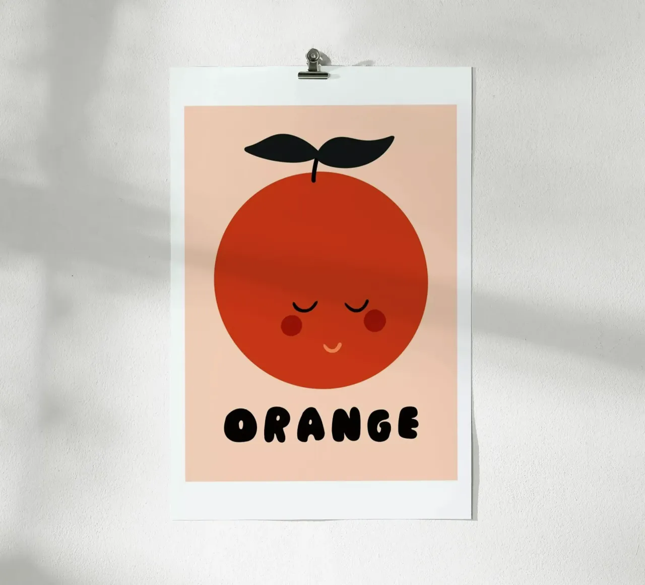Orange poster da Mottos by Sinan Saydik