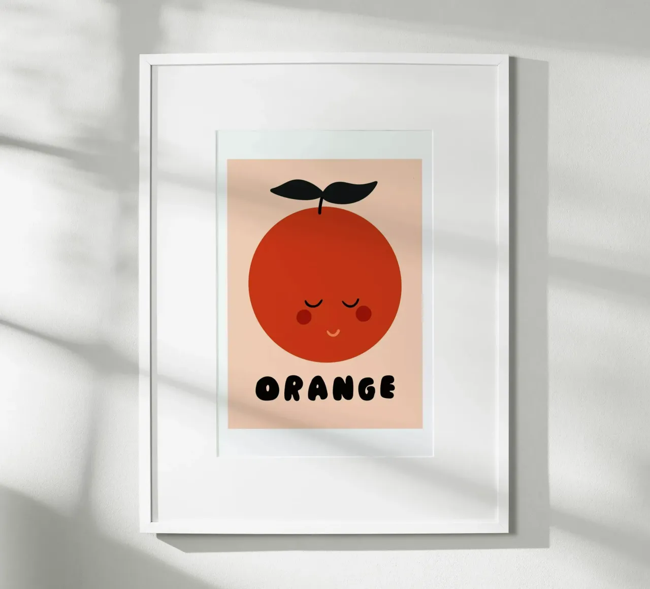 Orange poster da Mottos by Sinan Saydik