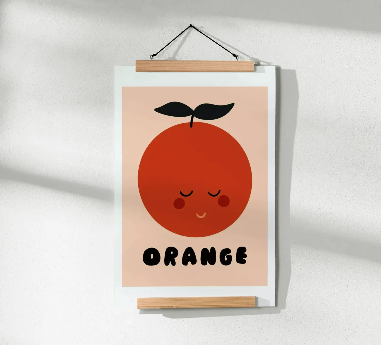 Orange poster da Mottos by Sinan Saydik
