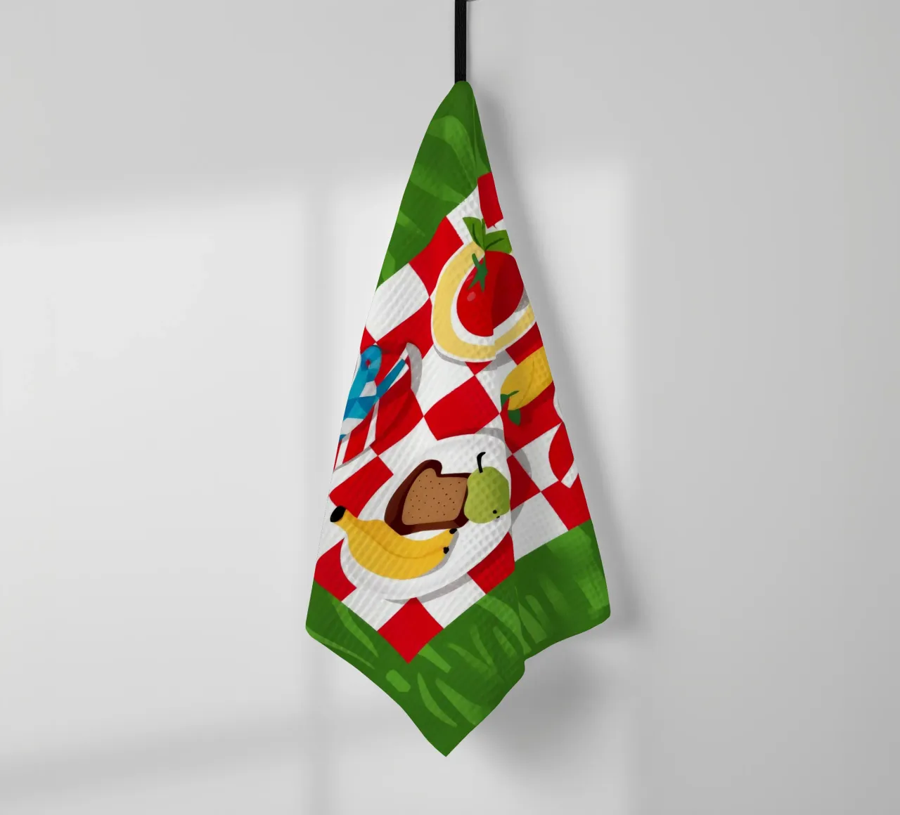 Picnic a scacchi Flatlay canovaccio da cucina da Muse Artworks