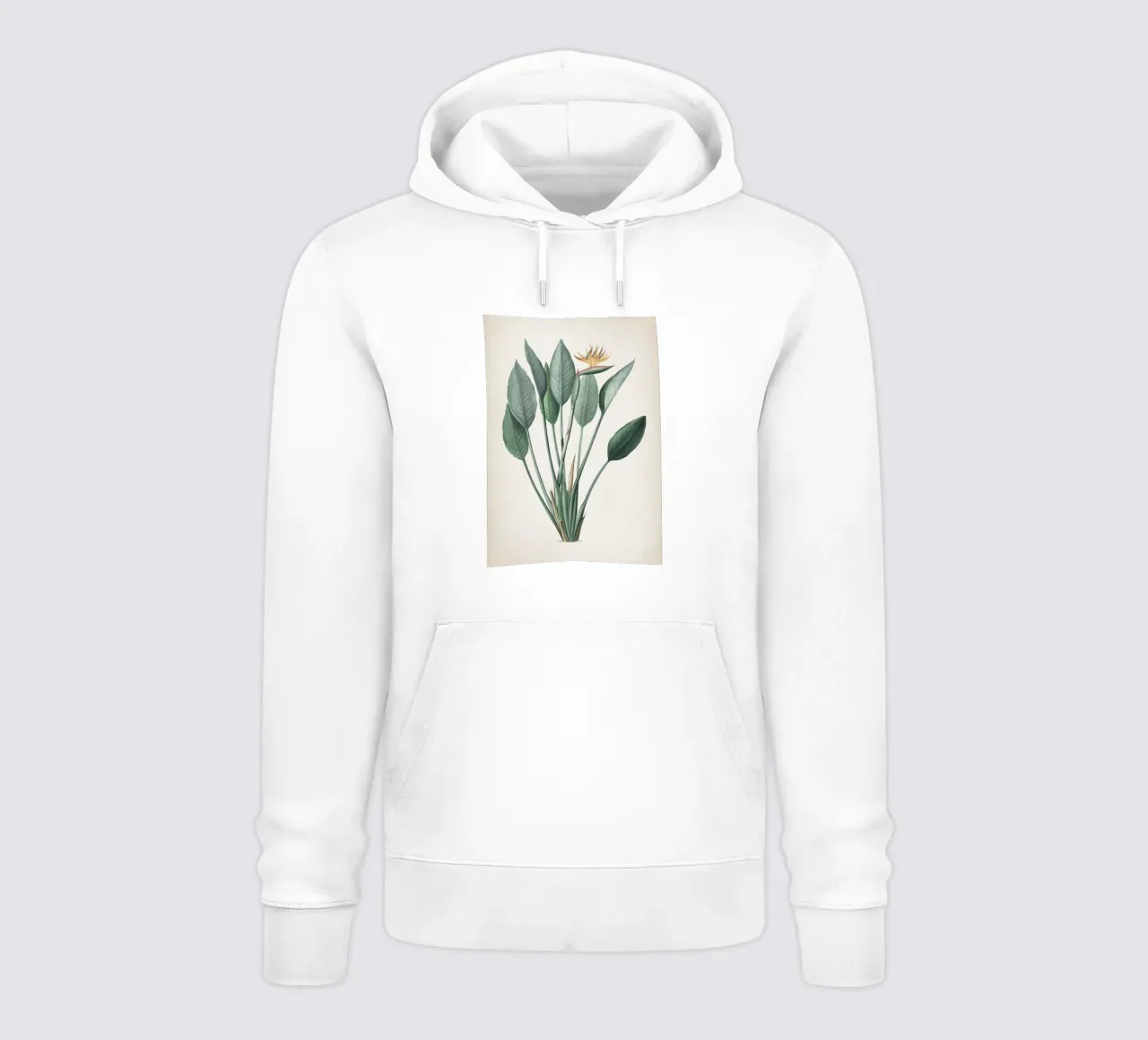 Vintage Redouté 2 Strelitzia Reginae felpa con cappuccio da Vintage Print Collection