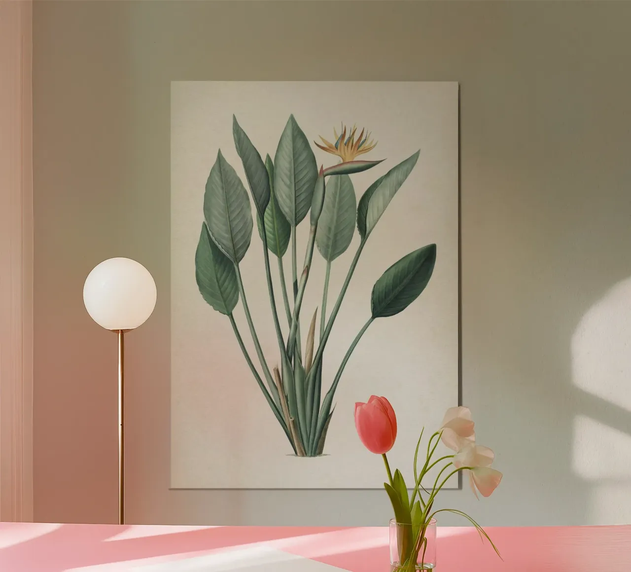 Vintage Redouté 2 Strelitzia Reginae carta hahnemühle da Vintage Print Collection