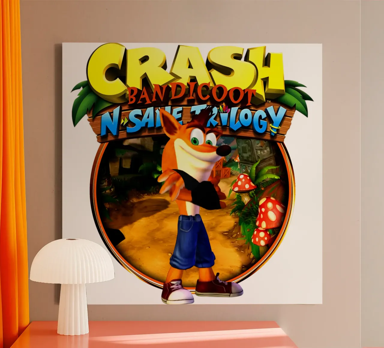 Crash Bandicoot - Naughty Dog tela con Cornice a cassetta da Deepness