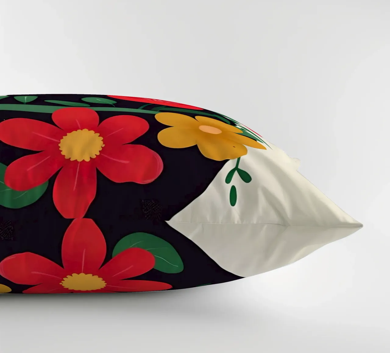 Gatto nero in vaso di fiori cuscino da 🥝 KIWI STORE