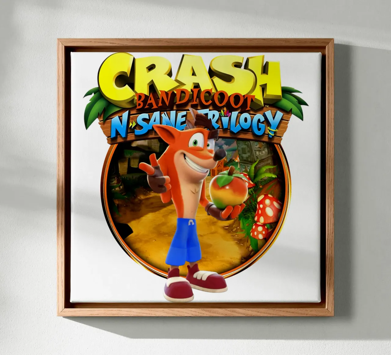 Crash Bandicoot - Vintage tela con Cornice a cassetta da Deepness