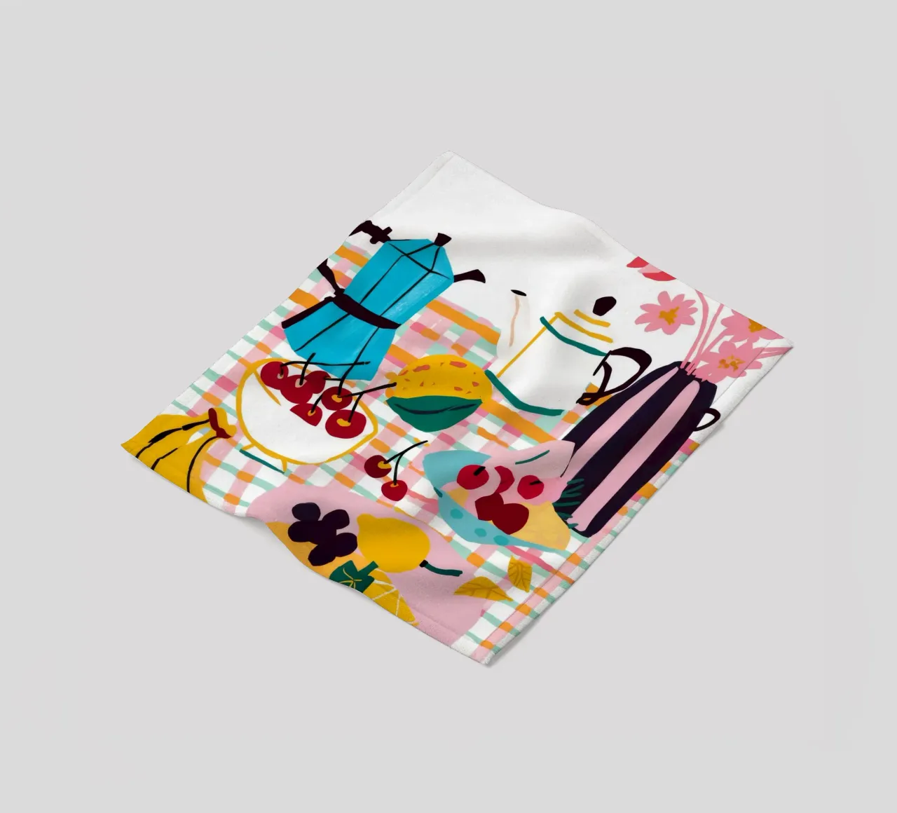 Breakfast Medley Stillness fleece blanket by Muse Artworks