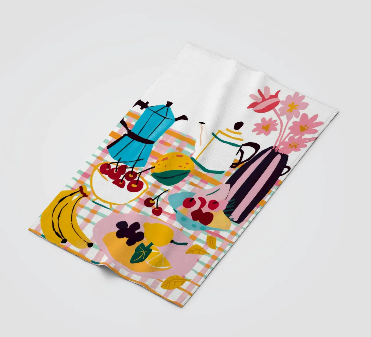 Breakfast Medley Stillness fleece blanket by Muse Artworks