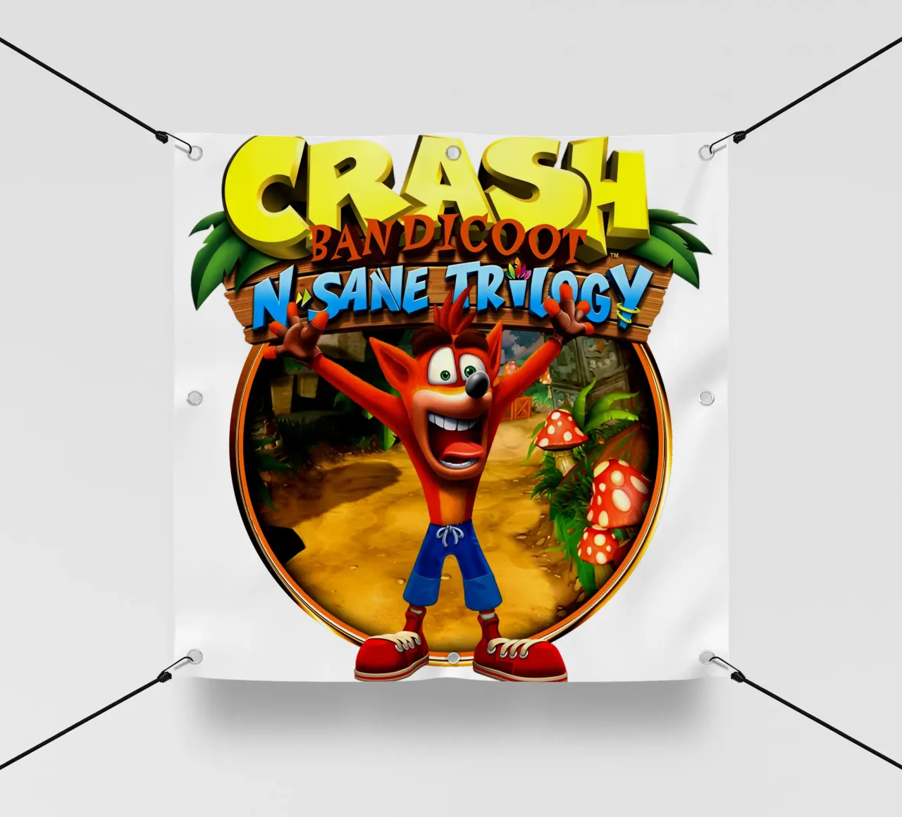 Crash Bandicoot - Retro Racing Games telo in pvc da Deepness