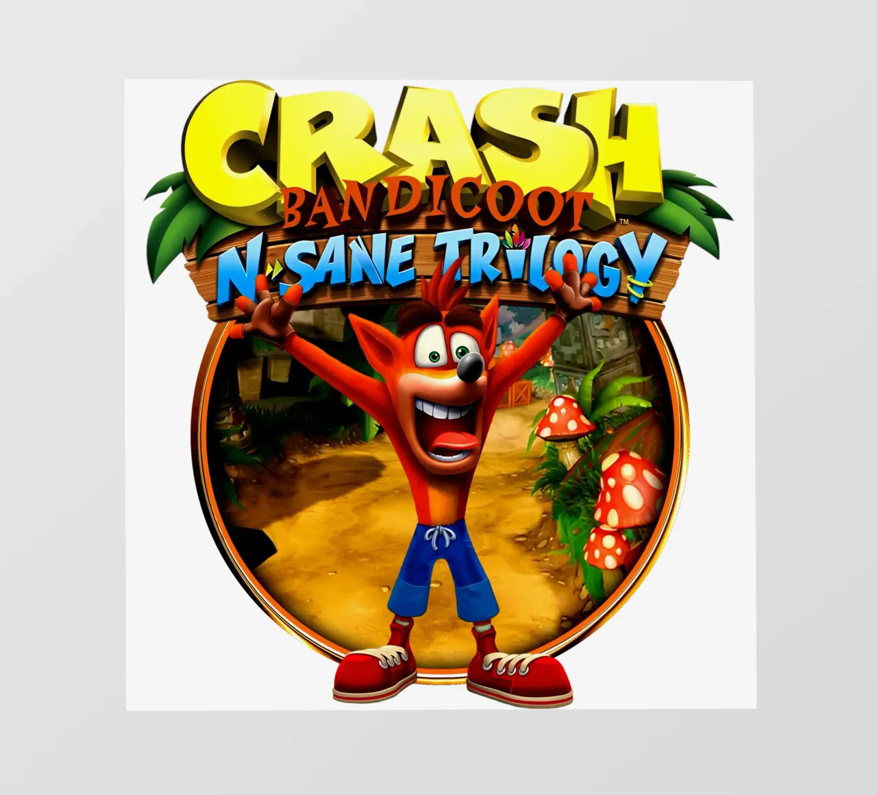 Crash Bandicoot - Retro Racing Games telo in pvc da Deepness