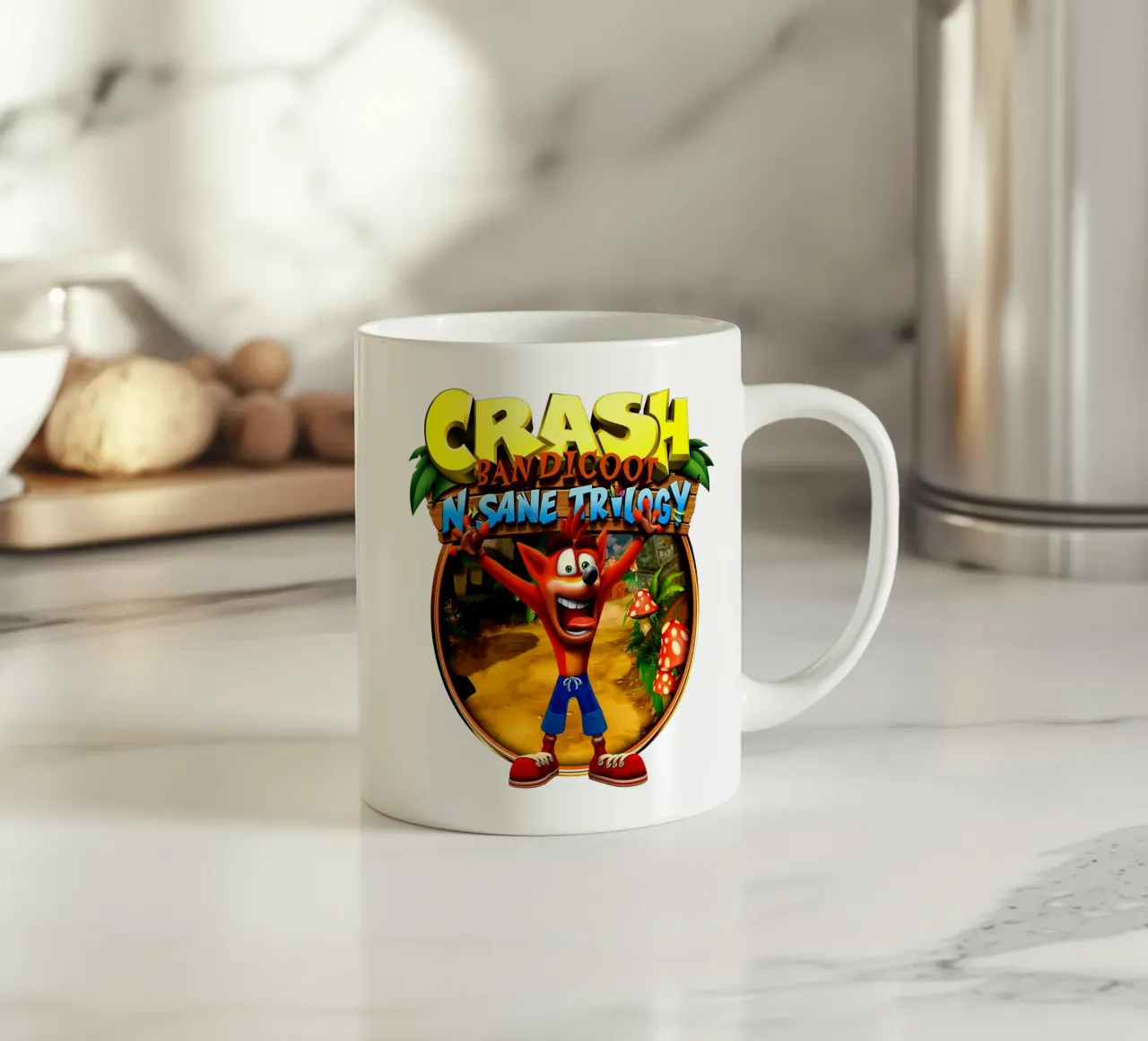 Crash Bandicoot - Retro Racing Games tazza in ceramica da Deepness
