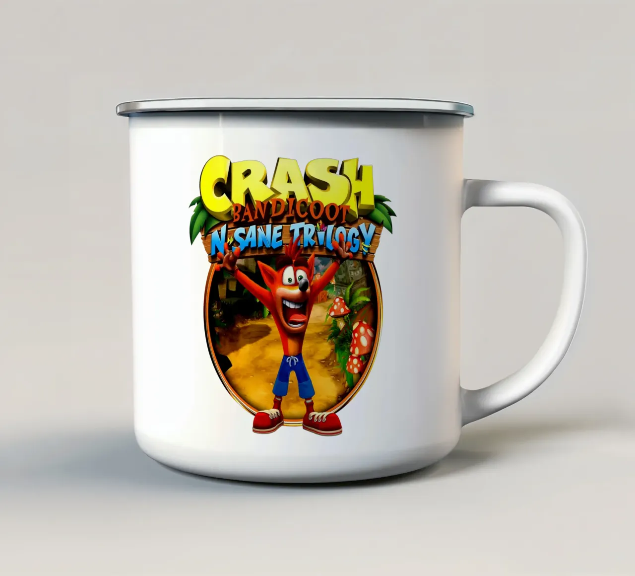 Crash Bandicoot - Retro Racing Games tazza in smalto da Deepness