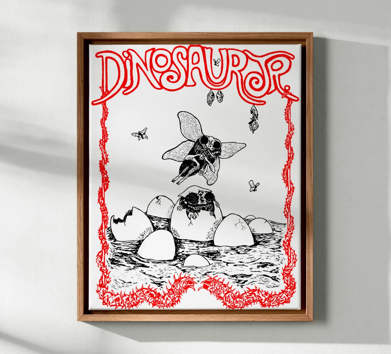 Dinosaur jr - Rock Band canvas met Baklijst van Deepness