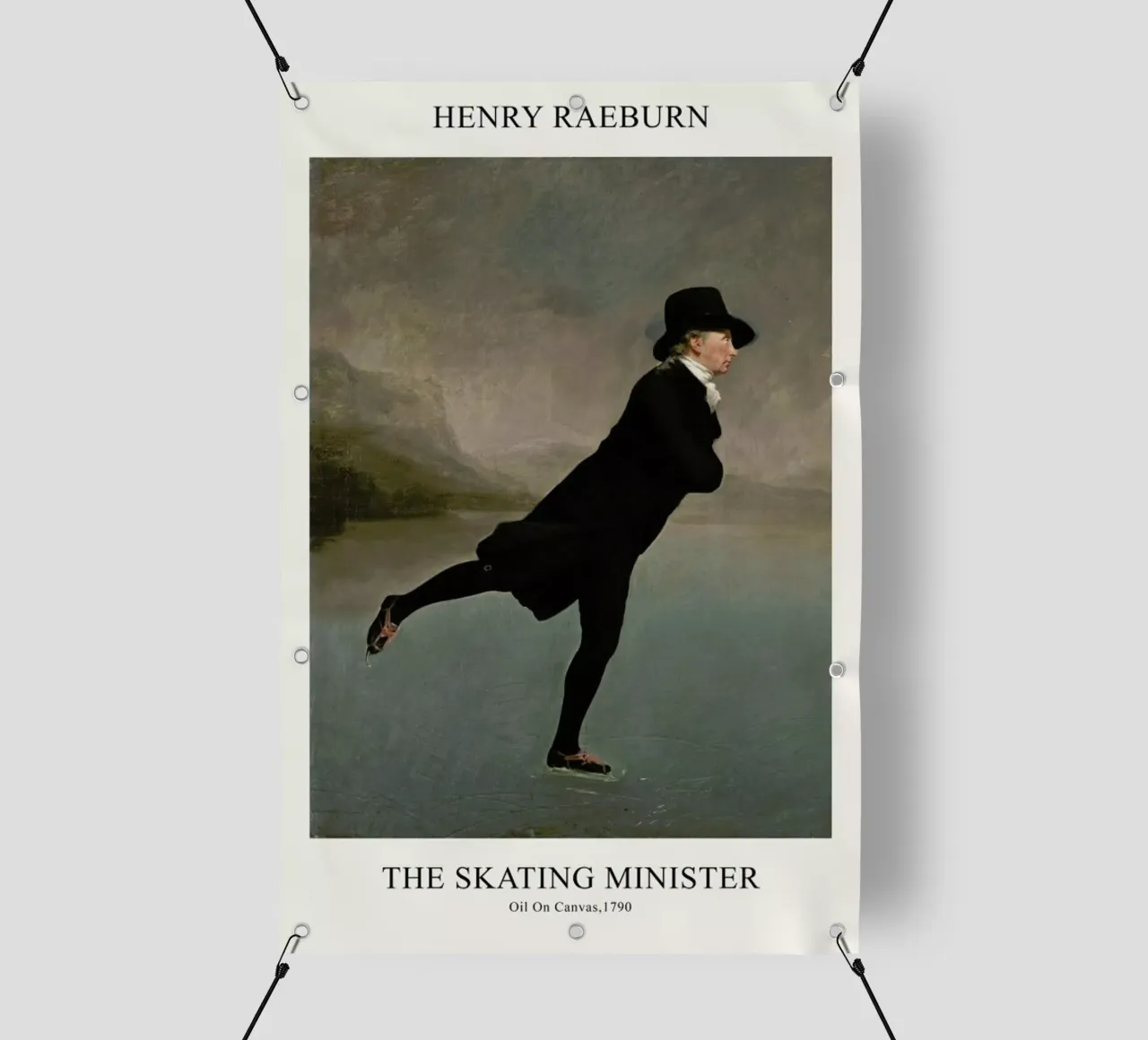 Raeburn - The Skating Minister telo in pvc da Vintage by JUNIQE