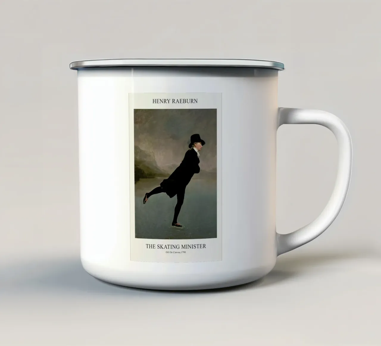 Raeburn - The Skating Minister tazza in smalto da Vintage by JUNIQE