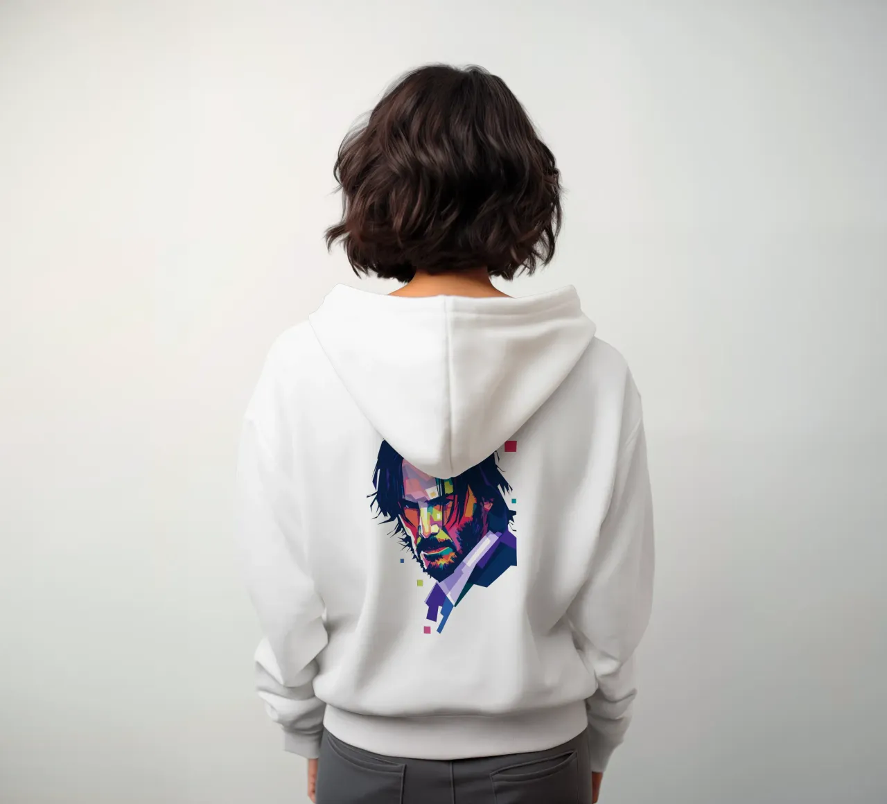 John Wick Pop Art | WPAP felpa con cappuccio da Alkahfsmart