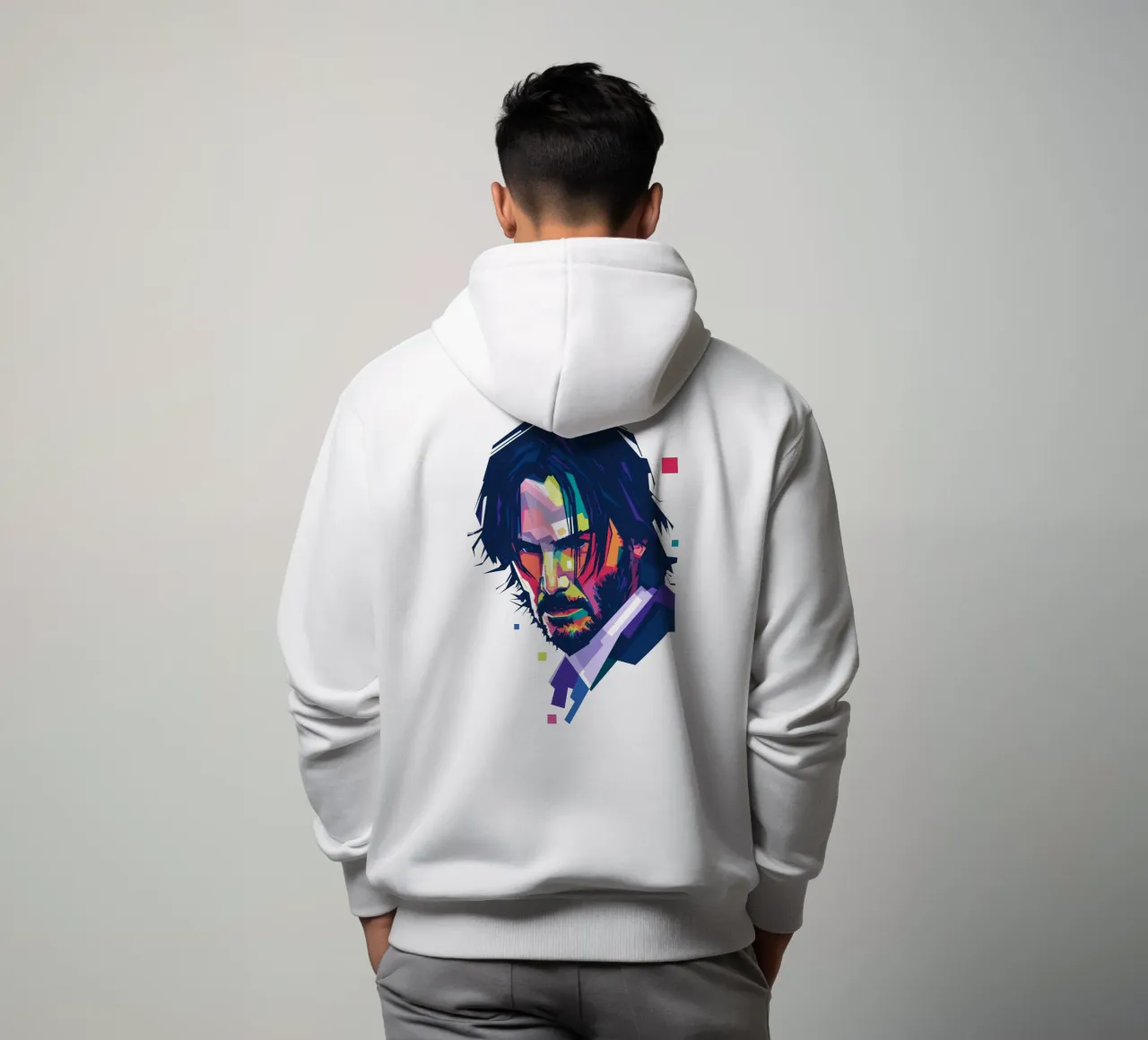 John Wick Pop Art | WPAP felpa con cappuccio da Alkahfsmart