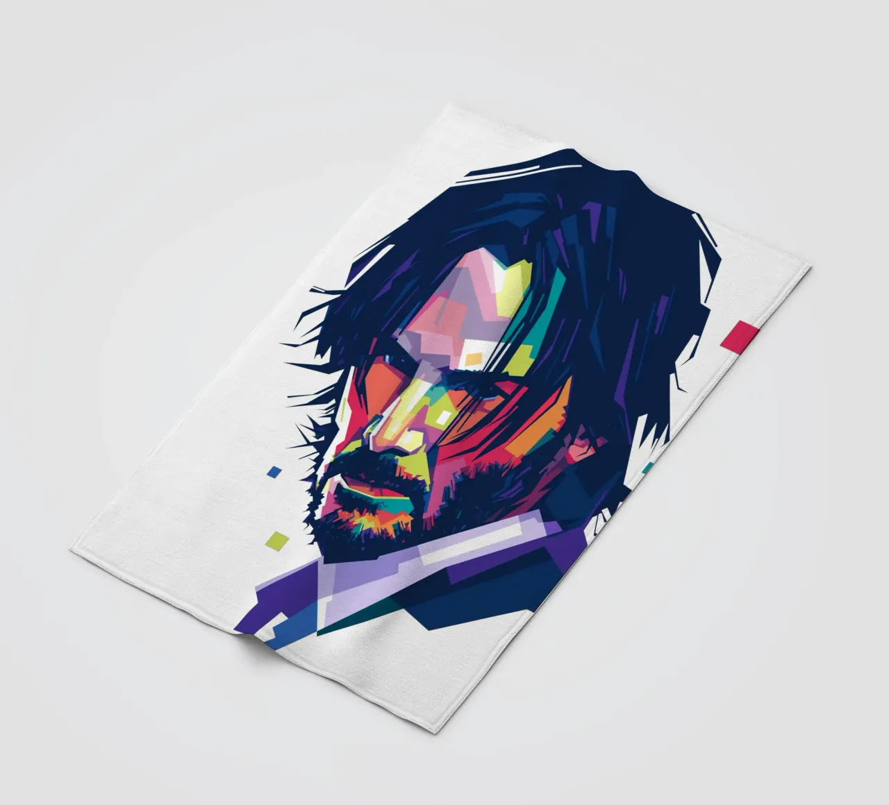 John Wick Pop Art | WPAP coperta in pile da Alkahfsmart
